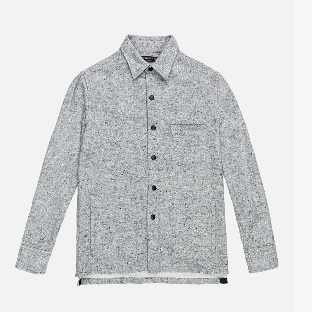 John Elliott x Gap for GQ Limited Edition Snap Overshirt in Grey Flannel